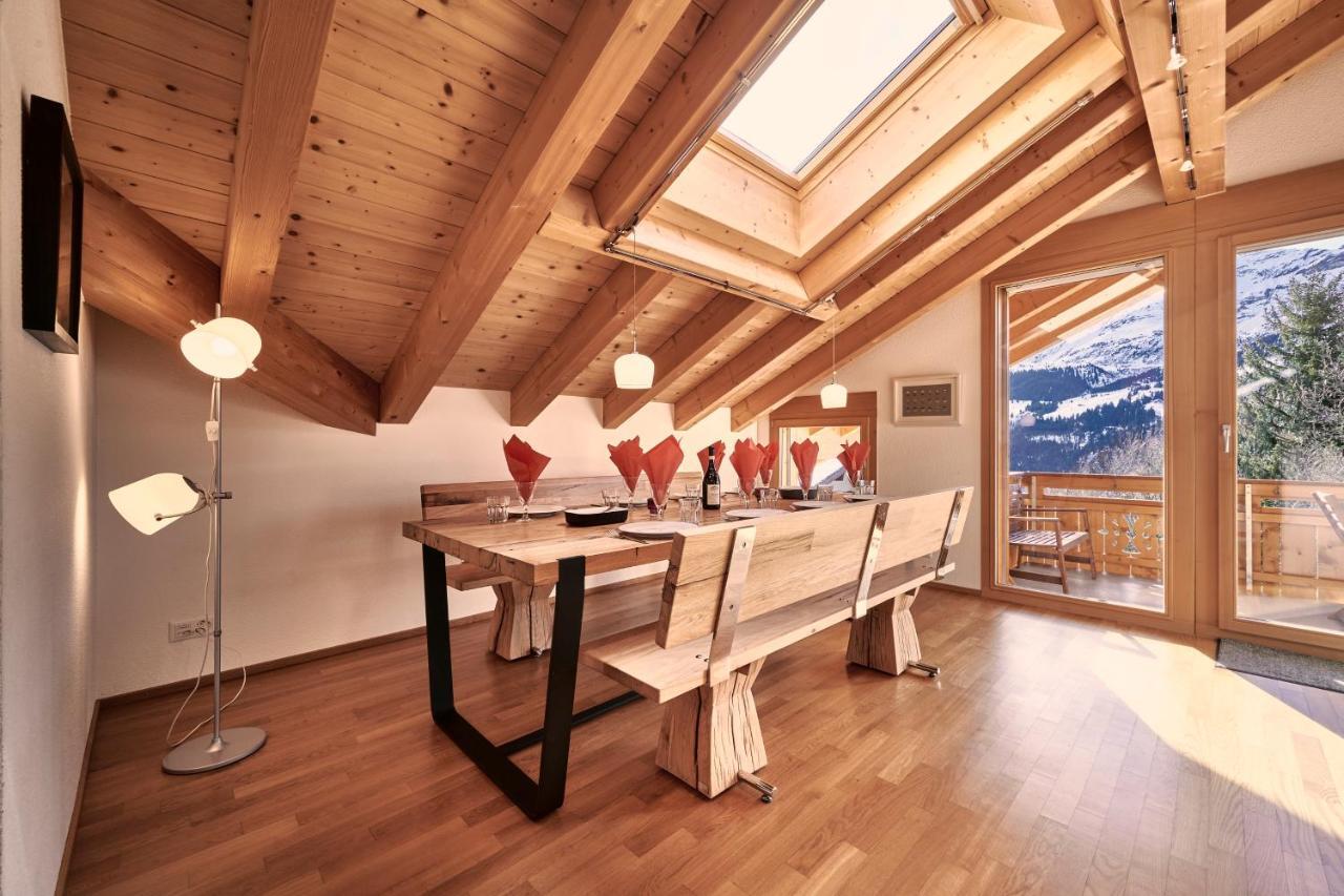 Chalet Bergfrieden Penthouse Венген Экстерьер фото
