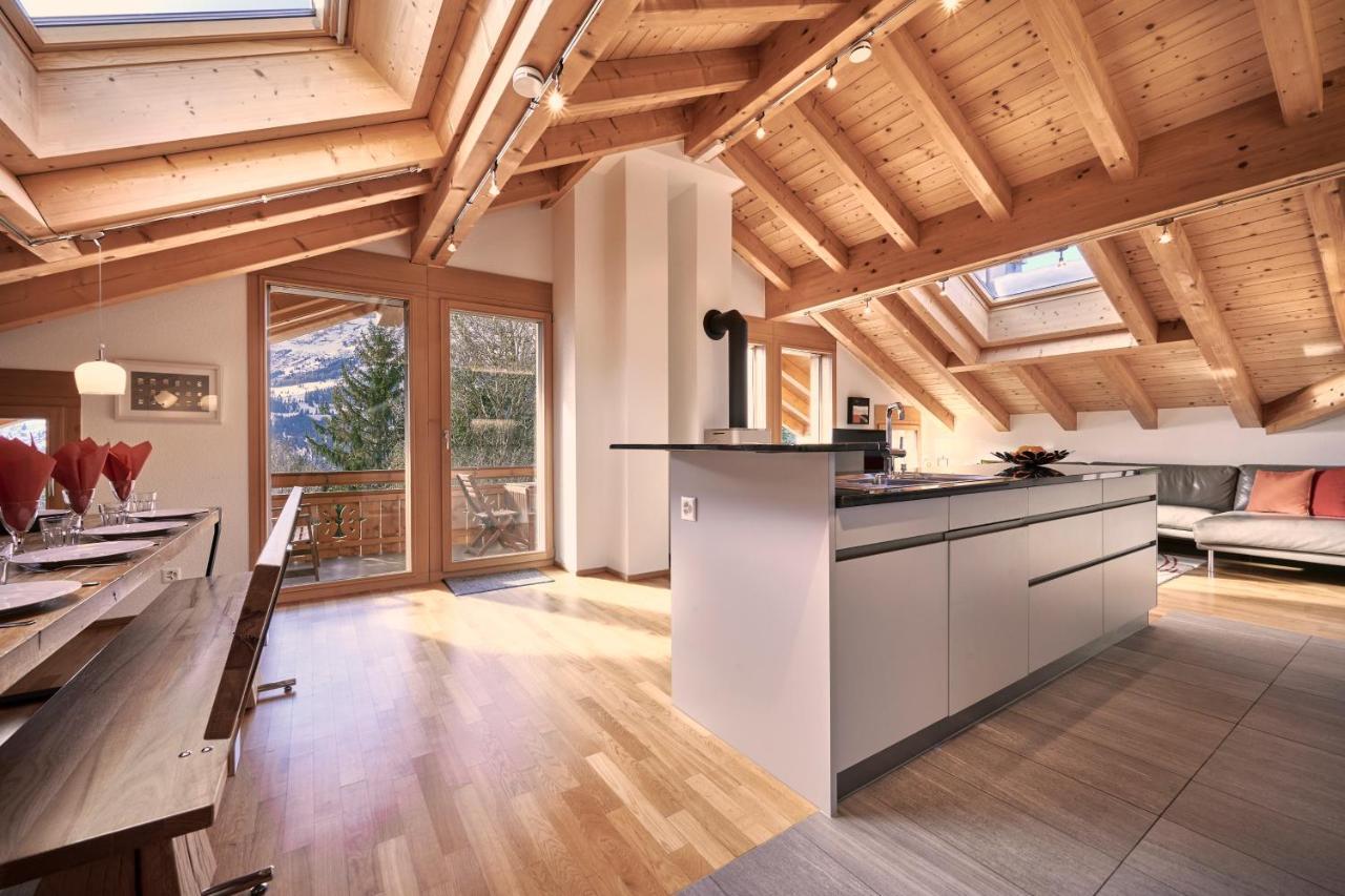 Chalet Bergfrieden Penthouse Венген Экстерьер фото