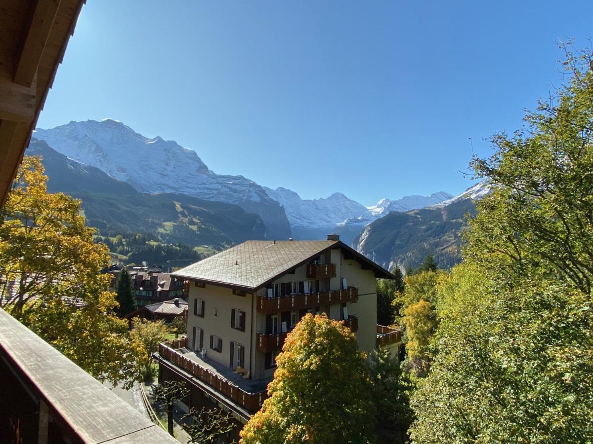 Chalet Bergfrieden Penthouse Венген Экстерьер фото