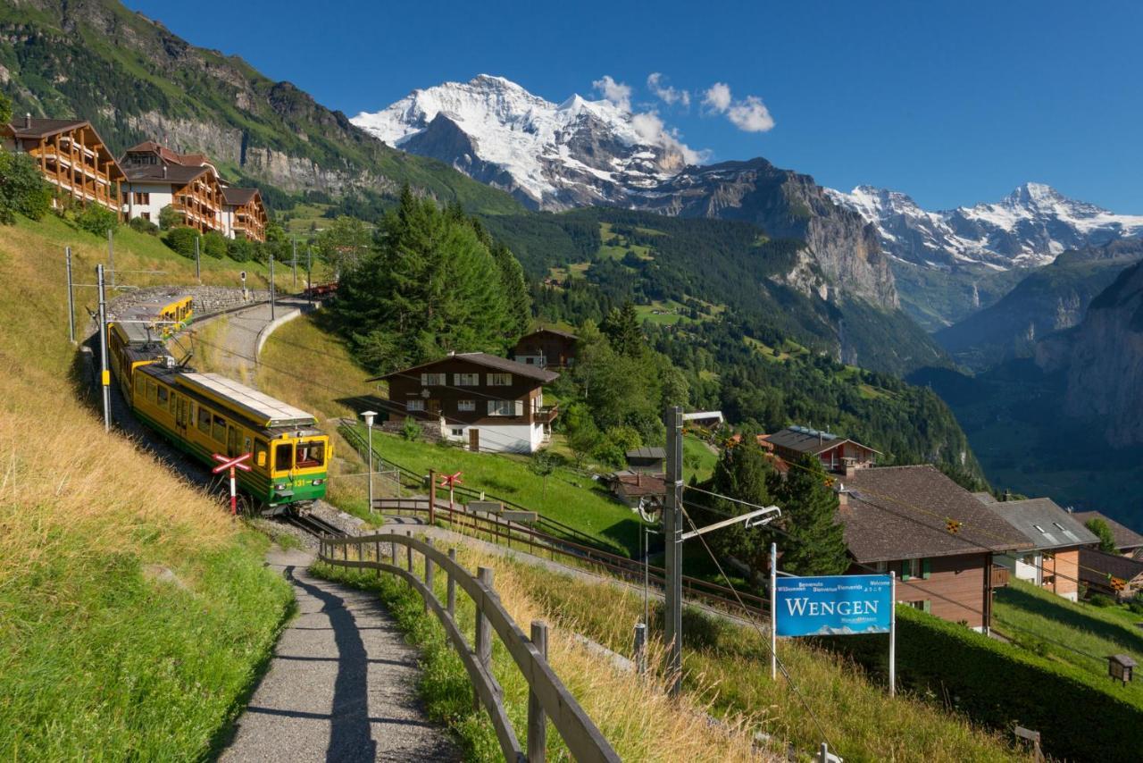 Chalet Bergfrieden Penthouse Венген Экстерьер фото