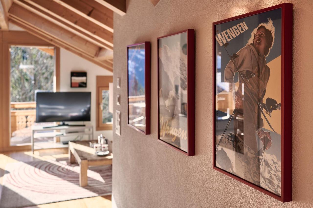 Chalet Bergfrieden Penthouse Венген Экстерьер фото