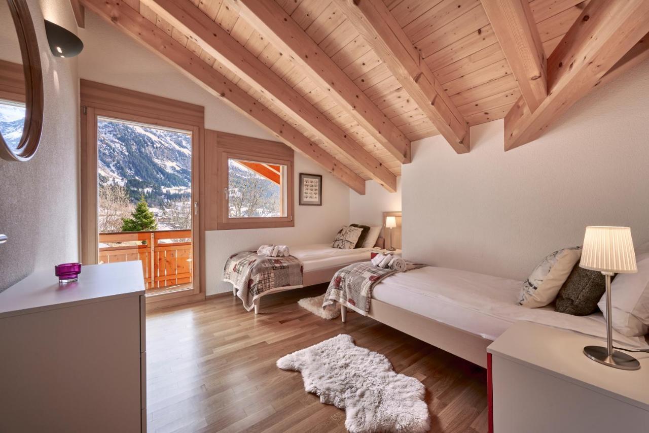 Chalet Bergfrieden Penthouse Венген Экстерьер фото
